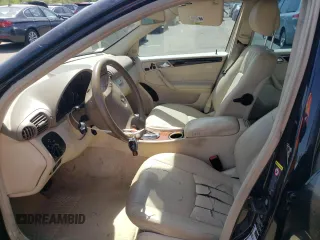 2007 Mercedes-Benz C 280 Luxury with VIN WDBRF92H67F928723, listed as a Copart auction lot 54741295 with 179,129 mi miles and Salvage title. Bid and sale history available at DreamBid. Image 7.