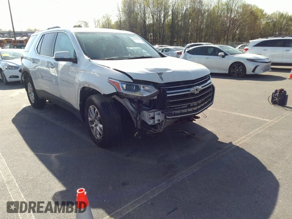 2018 Chevrolet Traverse LT Cloth with VIN 1GNERGKW4JJ185324, listed as a IAAI auction lot 41932090 with 192,785 mi miles. Bid and sale history available at carsss.com. Image 1.