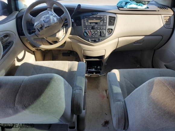 2001 Mazda MPV DX with VIN JM3LW28G410200381, listed as a Copart auction lot 84687694 with 0 mi miles and Salvage Title. Bid and sale history available at carsss.com. Image 8.