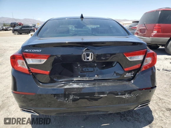 2021 Honda Accord Touring with VIN 1HGCV2F92MA021160, listed as a Copart auction lot 58254135 with 40,271 mi miles and Salvage title. Bid and sale history available at DreamBid. Image 6.