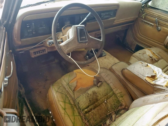 1986 Jeep Grand Wagoneer с VIN 1JCNJ15U5GT147524, выставлен на аукционе Copart как лот 57421255 с пробегом 112 292 миль миль и Списание • Salvage title. История ставок и продаж доступна на DreamBid. Изображение 8.