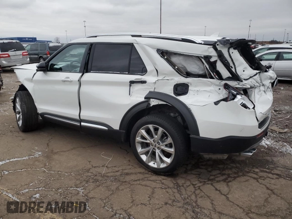 2023 Ford Explorer Platinum with VIN 1FM5K8HC4PGB82389, listed as a Copart auction lot 87203834 with 3,831 mi miles and Salvage title. Bid and sale history available at DreamBid. Image 2.