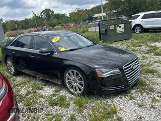 2012 Audi A8 z VIN WAURVAFD6CN015907, wystawiony jako Copart lot #59188515 z przebiegiem 112 879 mil mil oraz Czysty tytuł • Clean title. Historia ofert i sprzedaży dostępna na DreamBid. Obrazek 1.