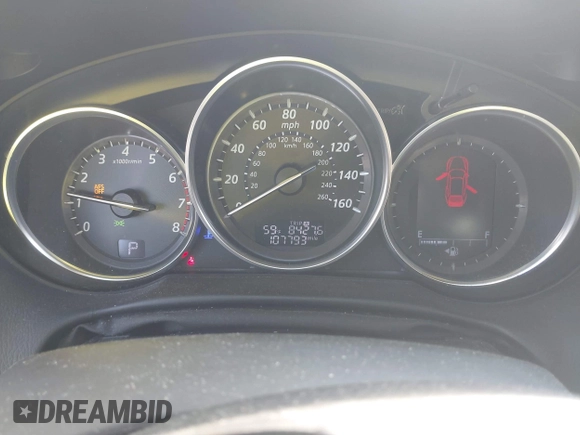 2014 Mazda CX-5 Grand Touring with VIN JM3KE2DY1E0424890, listed as a IAAI auction lot 42052437 with 107,793 mi miles. Bid and sale history available at carsss.com. Image 7.