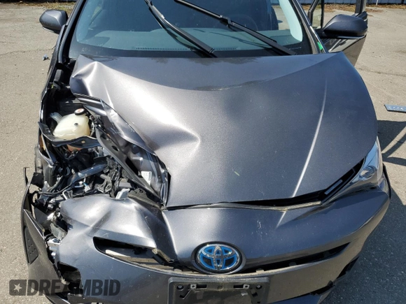 2017 Toyota Prius Two with VIN JTDKBRFU1H3545071, listed as a Copart auction lot 54414095 with 67,373 mi miles and Salvage Title. Bid and sale history available at DreamBid. Image 12.