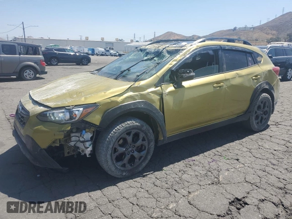 2021 Subaru Crosstrek Special Sports with VIN JF2GTHSC4MH287055, listed as a Copart auction lot 58946605 with 84,948 mi miles and Salvage title. Bid and sale history available at DreamBid. Image 1.