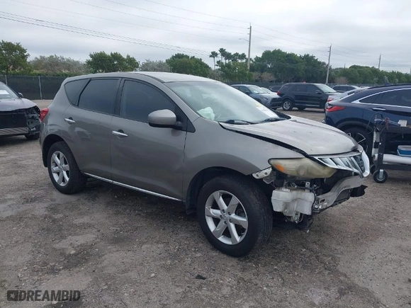 2009 Nissan Murano S with VIN JN8AZ18UX9W010833, listed as a IAAI auction lot 41420713 with 100,597 mi miles. Bid and sale history available at carsss.com. Image 1.