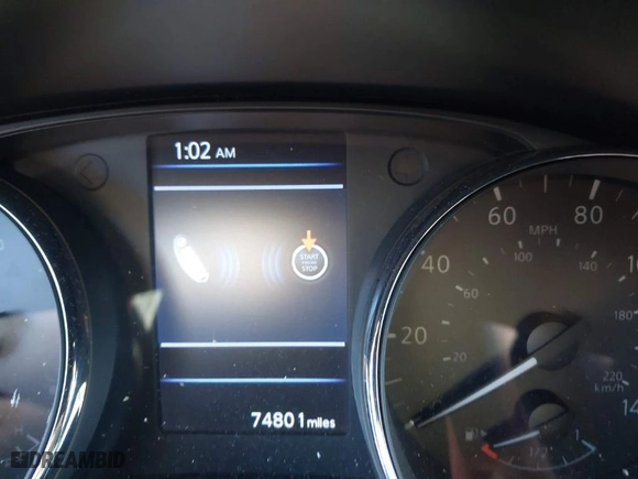 2018 Nissan Rogue S with VIN 5N1AT2MT7JC814962, listed as a IAAI auction lot 41376464 with 74801 miles. Bid and sale history available at carsss.com. Image 7.