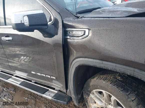 2019 GMC Sierra 1500 SLT with VIN 1GTU9DED0KZ423413, listed as a IAAI auction lot 41126279 with 98,781 mi miles. Bid and sale history available at carsss.com. Image 18.