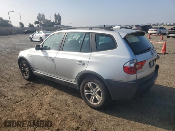 2005 BMW X3 3.0i with VIN WBXPA93465WD17225, listed as a Copart auction lot 72976984 with 165,443 mi miles and Clean Title. Bid and sale history available at carsss.com. Image 2.