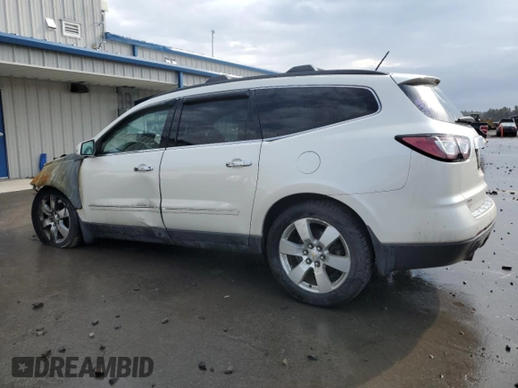 2014 Chevrolet Traverse LTZ z VIN 1GNKVJKD9EJ231164, wystawiony jako Copart lot #52876665 z przebiegiem Nie podano mil oraz Szkoda całkowita • Salvage title. Historia ofert i sprzedaży dostępna na DreamBid. Obrazek 2.