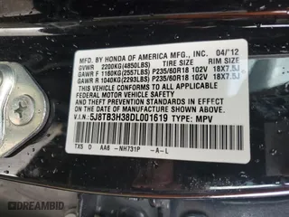 2013 Acura RDX with VIN 5J8TB3H38DL001619, listed as a Copart auction lot 47689225 with 0 mi miles and Salvage Title. Bid and sale history available at carsss.com. Image 15.