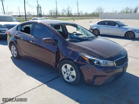 2018 Kia Forte LX with VIN 3KPFK4A77JE246026, listed as a IAAI auction lot 41846417 with 77,847 mi miles. Bid and sale history available at carsss.com. Image 1.
