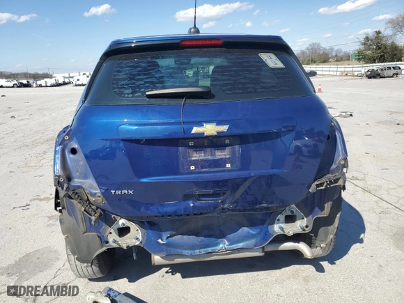 2017 Chevrolet Trax LS with VIN 3GNCJKSB9HL134290, listed as a Copart auction lot 50876385 with 123,864 mi miles and Salvage Title. Bid and sale history available at carsss.com. Image 6.