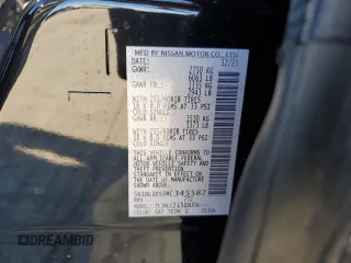 2024 Infiniti QX60 Pure with VIN 5N1DL1ES5RC345587, listed as a Copart auction lot 83889614 with 9,829 mi miles and Salvage title. Bid and sale history available at DreamBid. Image 14.