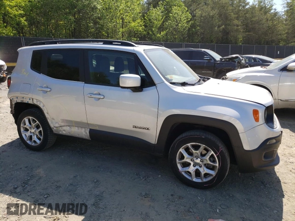 2017 Jeep Renegade Latitude z VIN ZACCJBBB3HPF86686, wystawiony jako Copart lot #54656705 z przebiegiem 87 482 mil mil oraz Szkoda całkowita • Salvage title. Historia ofert i sprzedaży dostępna na DreamBid. Obrazek 4.