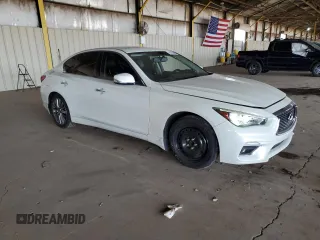 2018 Infiniti Q50 2.0t LUXE with VIN JN1CV7AP1JM241095, listed as a Copart auction lot 41470445 with 68,929 mi miles and Salvage Title. Bid and sale history available at carsss.com. Image 4.