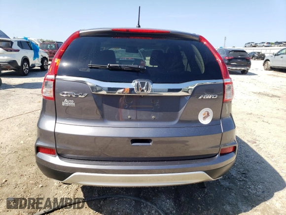 2015 Honda CR-V EX with VIN 2HKRM4H57FH675276, listed as a Copart auction lot 53112935 with 78,048 mi miles and Salvage Title. Bid and sale history available at DreamBid. Image 6.