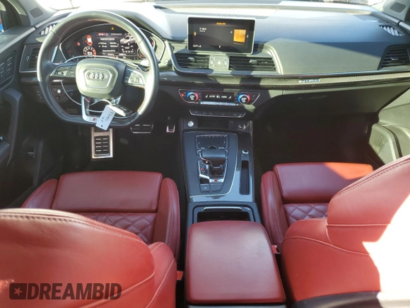 2018 Audi SQ5 Prestige with VIN WA1C4AFYXJ2104340, listed as a Copart auction lot 82862384 with 57,521 mi miles and Salvage Title. Bid and sale history available at DreamBid. Image 8.
