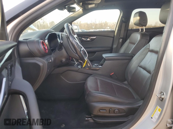 2019 Chevrolet Blazer RS with VIN 3GNKBERS1KS673158, listed as a Copart auction lot 45166445 with 80,406 mi miles and Salvage title. Bid and sale history available at DreamBid. Image 7.