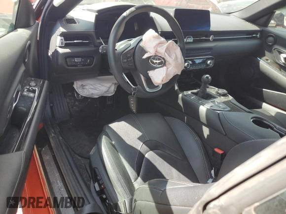 2024 Toyota Supra 3.0 with VIN WZ1DB0G07RW062721, listed as a Copart auction lot 54124865 with 2,445 mi miles and Salvage title. Bid and sale history available at DreamBid. Image 8.