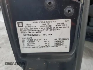 2006 GMC Sierra 1500 SLE1 z VIN 1GTEC19V76Z263043, wystawiony jako Copart lot #75045924 z przebiegiem Nie podano mil oraz Nie do naprawy • Non repairable. Historia ofert i sprzedaży dostępna na DreamBid. Obrazek 13.