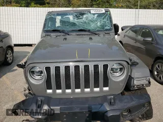 2020 Jeep Wrangler Unlimited Sahara with VIN 1C4HJXEM2LW337002, listed as a Copart auction lot 71056504 with 0 mi miles and Salvage Title. Bid and sale history available at carsss.com. Image 5.