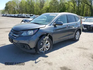 2013 Honda CR-V EX-L with VIN 2HKRM4H72DH645388, listed as a Copart auction lot 54915695 with 91,671 mi miles and Salvage Title. Bid and sale history available at DreamBid. Image 1.