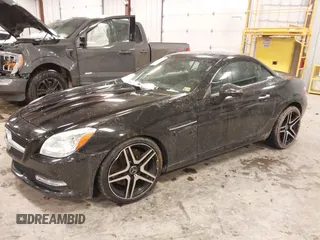 2012 Mercedes-Benz SLK 350 with VIN WDDPK5HA9CF017776, listed as a IAAI auction lot 41482948 with 71,527 mi miles and . Bid and sale history available at DreamBid. Image 2.