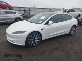 2025 Tesla Model 3 Long Range with VIN 5YJ3E1EB9SF890212, listed as a IAAI auction lot 41671411 with 3 mi miles and . Bid and sale history available at DreamBid. Image 19.