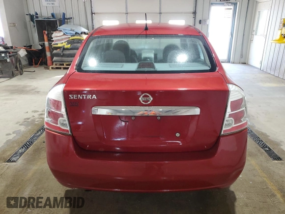 2010 Nissan Sentra S with VIN 3N1AB6APXAL626174, listed as a Copart auction lot 54505205 with 101,040 mi miles and Salvage Title. Bid and sale history available at carsss.com. Image 6.