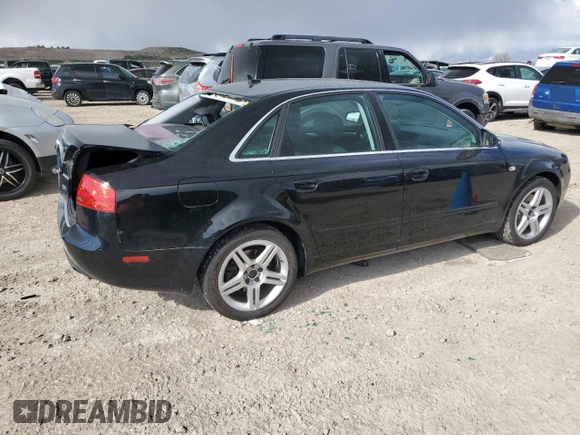 2007 Audi A4 2.0T with VIN WAUAF78E47A060120, listed as a Copart auction lot 51711035 with 108,291 mi miles and Salvage Title. Bid and sale history available at carsss.com. Image 3.