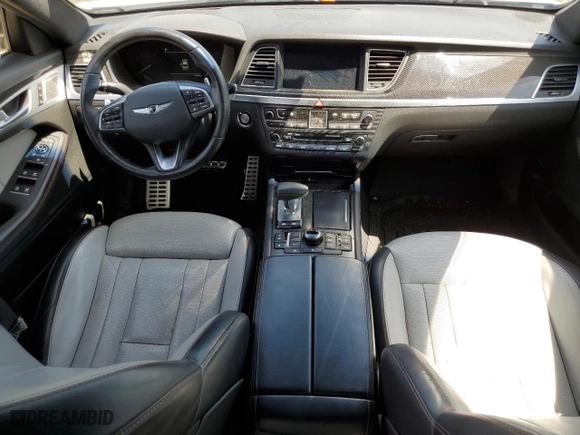 2018 Genesis G80 3.3T Sport with VIN KMHGN4JB7JU239543, listed as a Copart auction lot 53734564 with 67,966 mi miles and Salvage Title. Bid and sale history available at carsss.com. Image 8.