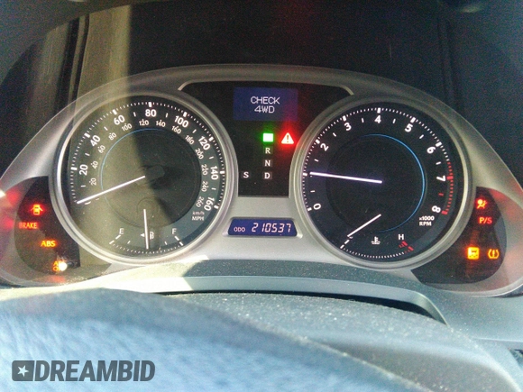 2007 Lexus IS 250 with VIN JTHCK262175011788, listed as a IAAI auction lot 39887880 with 210,537 mi miles. Bid and sale history available at carsss.com. Image 7.
