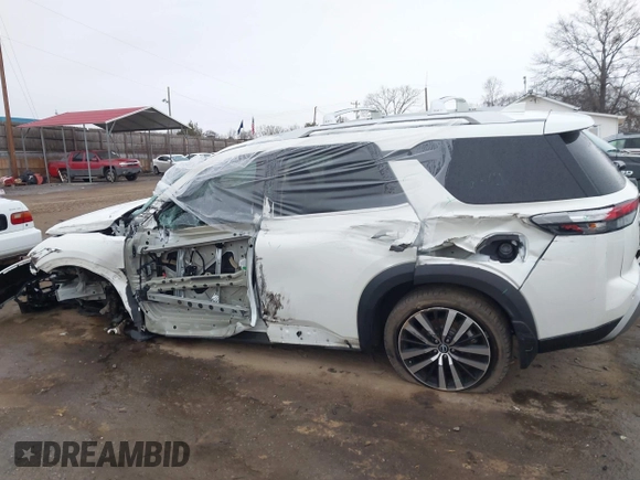 2023 Nissan Pathfinder Platinum с VIN 5N1DR3DJ6PC207668, выставлен на аукционе IAAI как лот 41532859 с пробегом 34 925 миль миль и . История ставок и продаж доступна на DreamBid. Изображение 15.