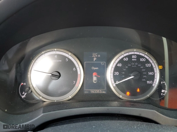 2015 Lexus RC 350 with VIN JTHHE5BC5F5010445, listed as a Copart auction lot 44942185 with 163,353 mi miles and Salvage Title. Bid and sale history available at carsss.com. Image 9.