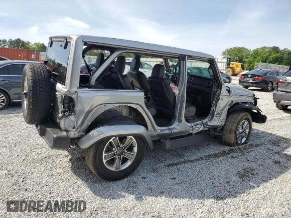 2021 Jeep Wrangler Unlimited Sahara Altitude with VIN 1C4HJXEN3MW691220, listed as a Copart auction lot 56334695 with 46,589 mi miles and Salvage title. Bid and sale history available at DreamBid. Image 3.