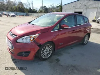 2014 Ford C-Max Energi SEL with VIN 1FADP5CU6EL518814, listed as a Copart auction lot 41990205 with 0 mi miles and Salvage Title. Bid and sale history available at carsss.com. Image 1.