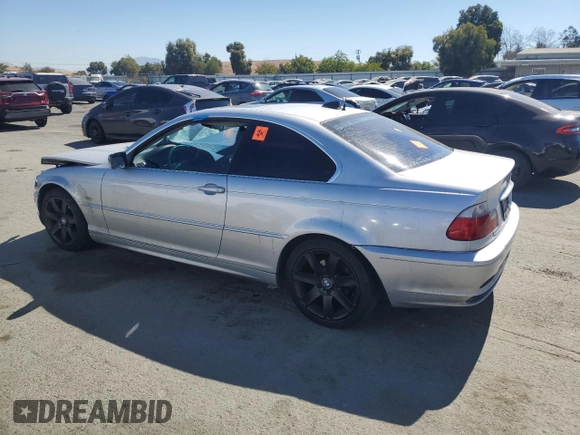 2000 BMW 3 Series 323Ci with VIN WBABM3346YJN86283, listed as a Copart auction lot 73070904 with Not Provided miles and Salvage Title. Bid and sale history available at DreamBid. Image 2.
