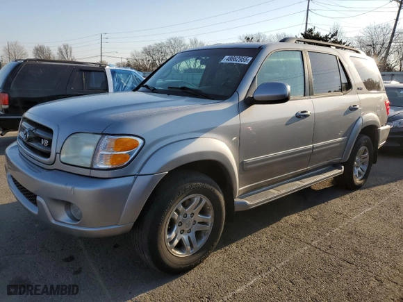 2003 Toyota Sequoia SR5 with VIN 5TDBT44A13S198003, listed as a Copart auction lot 48662955 with 205,346 mi miles and Salvage Title. Bid and sale history available at carsss.com. Image 1.
