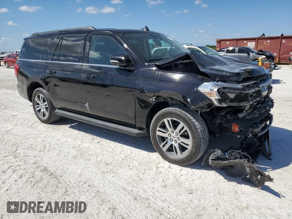 2024 Ford Expedition Max XLT with VIN 1FMJK1H85REA03549, listed as a Copart auction lot 49989325 with 44,166 mi miles and Salvage Title. Bid and sale history available at DreamBid. Image 4.