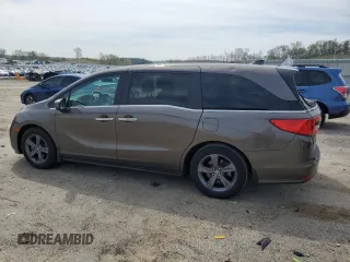 2021 Honda Odyssey EX z VIN 5FNRL6H5XMB019406, wystawiony jako Copart lot #54990945 z przebiegiem 77 941 mil mil oraz Szkoda całkowita • Salvage title. Historia ofert i sprzedaży dostępna na DreamBid. Obrazek 2.