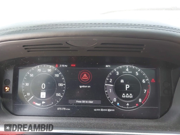 2019 Land Rover Range Rover Sport HSE Dynamic with VIN SALWV2SV1KA418184, listed as a IAAI auction lot 42067040 with 75,179 mi miles and . Bid and sale history available at DreamBid. Image 7.