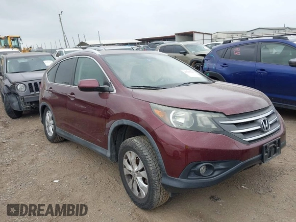 2012 Honda CR-V EX-L with VIN 5J6RM4H76CL051097, listed as a IAAI auction lot 41955201 with 123,846 mi miles. Bid and sale history available at carsss.com. Image 1.