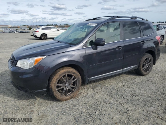 2015 Subaru Forester 2.5i Touring with VIN JF2SJAUC5FH838102, listed as a Copart auction lot 52023895 with 107,289 mi miles and Salvage Title. Bid and sale history available at carsss.com. Image 1.