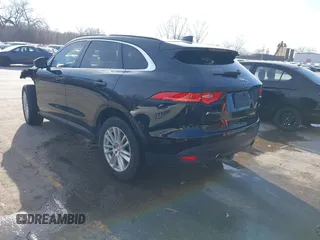 2017 Jaguar F-Pace 35t Prestige with VIN SADCK2BV1HA895827, listed as a IAAI auction lot 41119402 with 31,767 mi miles and . Bid and sale history available at DreamBid. Image 3.