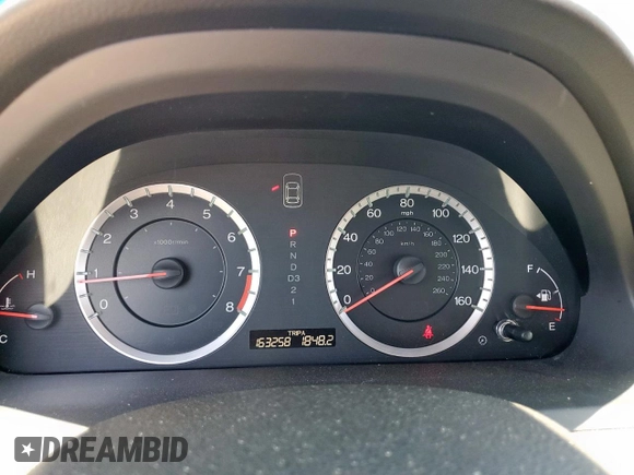 2012 Honda Accord EX with VIN 1HGCP2F77CA165598, listed as a Copart auction lot 61184235 with 163,258 mi miles and Salvage title. Bid and sale history available at DreamBid. Image 9.