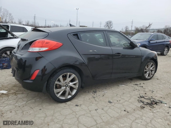 2017 Hyundai Veloster with VIN KMHTC6AD1HU311641, listed as a Copart auction lot 86575084 with 68,650 mi miles and Salvage Title. Bid and sale history available at carsss.com. Image 3.