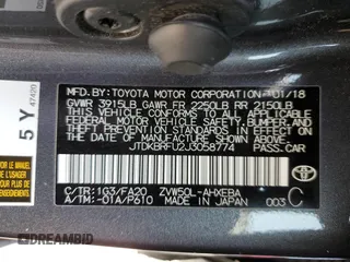 2018 Toyota Prius Two z VIN JTDKBRFU2J3058774, wystawiony jako Copart lot #58352045 z przebiegiem 109 711 mil mil oraz Szkoda całkowita • Salvage title. Historia ofert i sprzedaży dostępna na DreamBid. Obrazek 12.