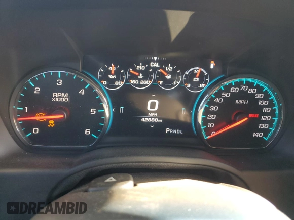 2019 GMC Yukon XL Denali with VIN 1GKS1HKJ6KR367076, listed as a Copart auction lot 80797884 with 42,888 mi miles and Salvage Title. Bid and sale history available at carsss.com. Image 9.